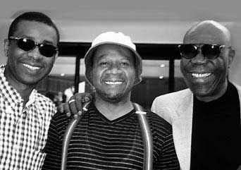 Youssou Ndour, Papa Wemba and Manu Dibango - African artists established in a global market.
pic (c) Steve Gordon 1999